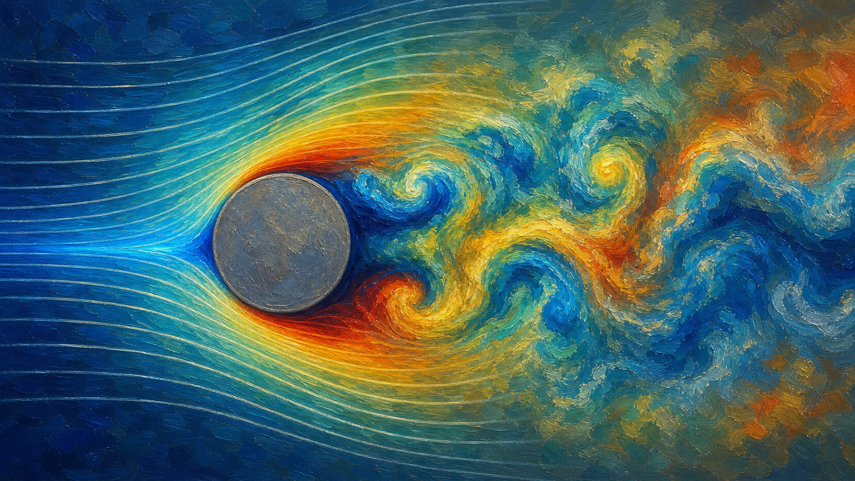 Painterly scientific visualization of vortices and streamlines for Fluid Mechanics