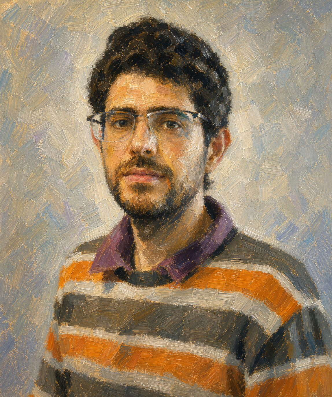Post-impressionist portrait of Daniel Hallack