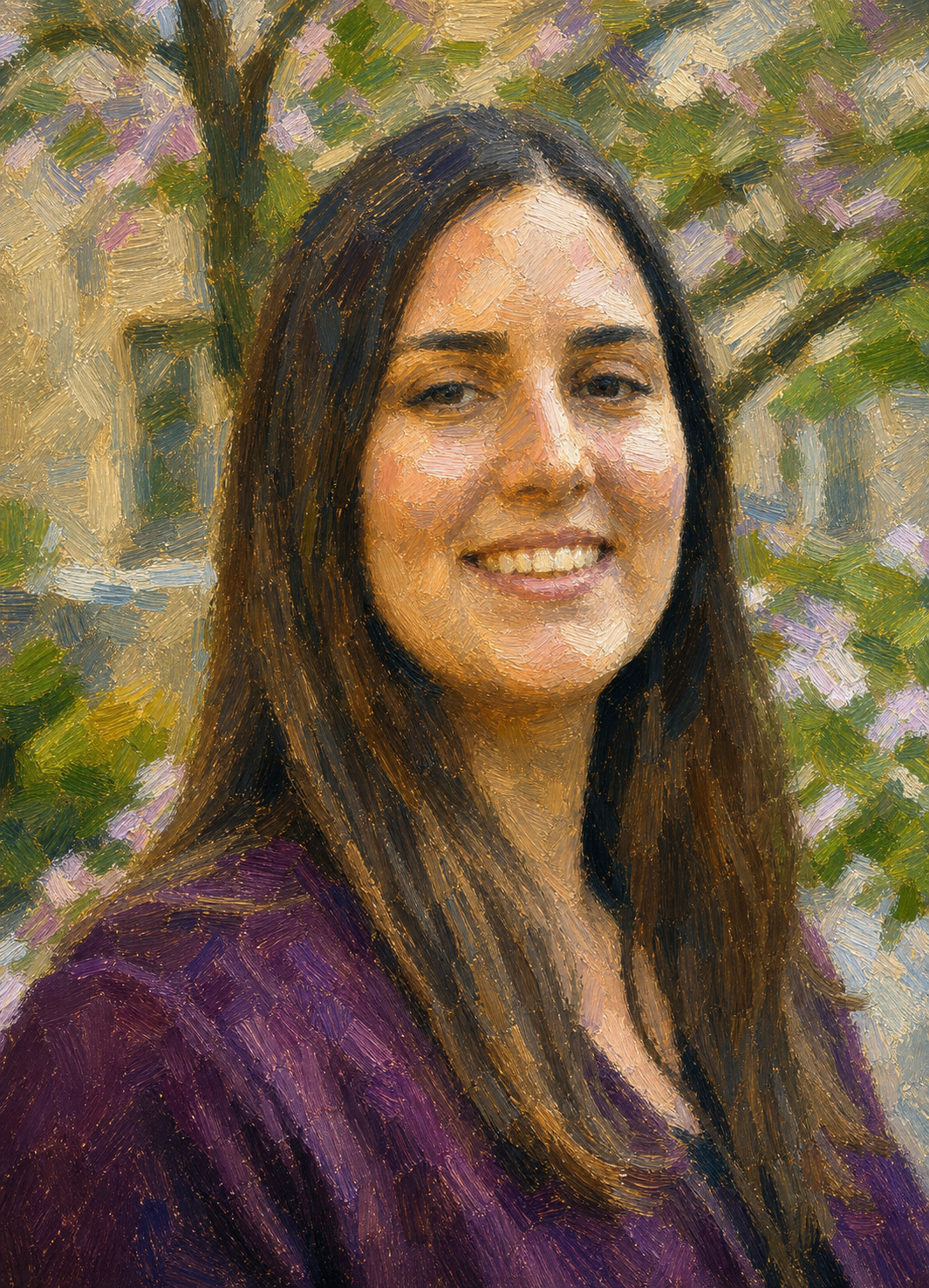 Post-impressionist portrait of Mariana Alifa