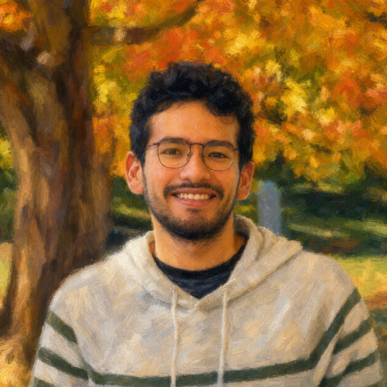 Post-impressionist portrait of Mauricio Carrizalez