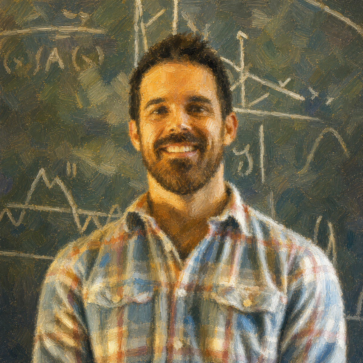 Post-impressionist portrait of Michael Schmidt
