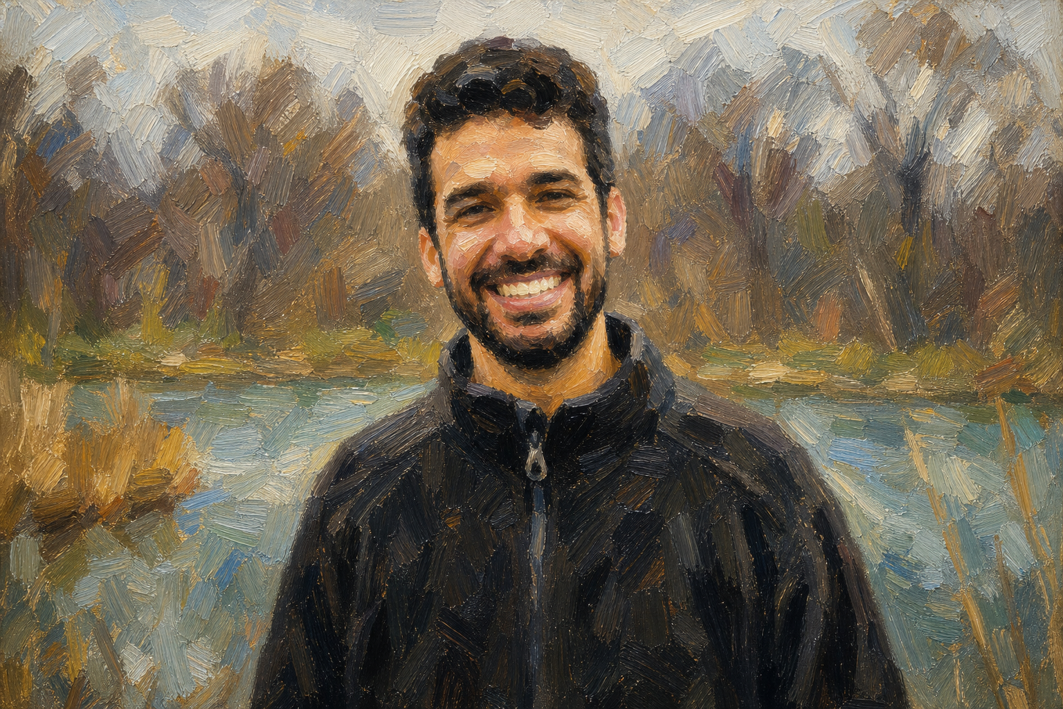 Post-impressionist portrait of Moh Aboelnour