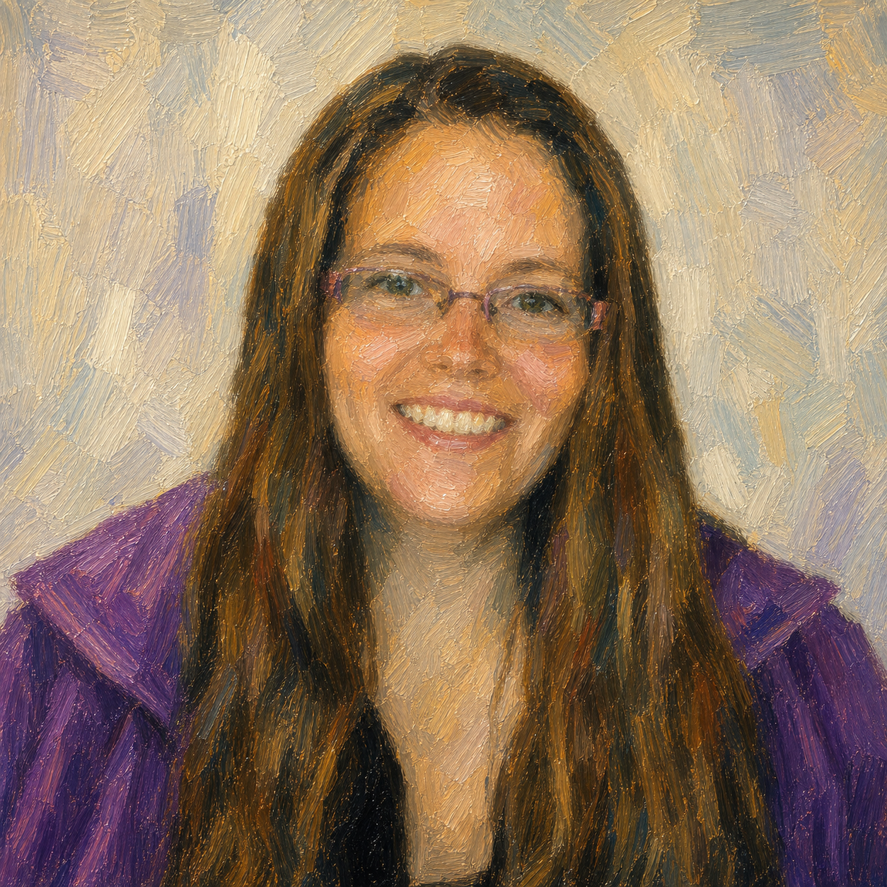 Post-impressionist portrait of Nicole Sund
