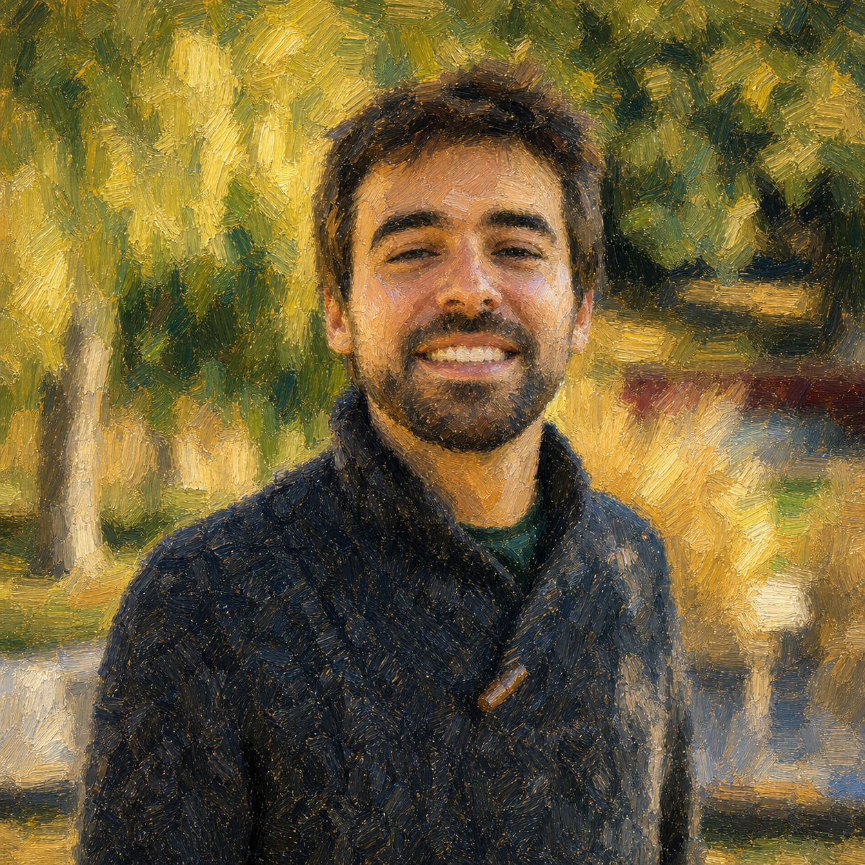 Post-impressionist portrait of Tomas Aquino